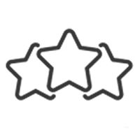 Dark gray square icon with a small circular notch on the left, used as a UI control element.